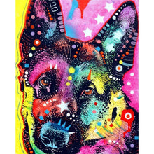 Lade das Bild in den Galerie-Viewer, Hund - voller runder Diamant - 25x30cm
