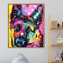 Lade das Bild in den Galerie-Viewer, Hund - voller runder Diamant - 25x30cm