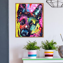 Lade das Bild in den Galerie-Viewer, Hund - voller runder Diamant - 25x30cm