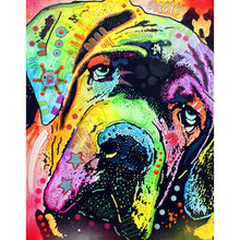Lade das Bild in den Galerie-Viewer, Hund - voller runder Diamant - 25x30cm