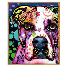 Lade das Bild in den Galerie-Viewer, Hund - voller runder Diamant - 25x30cm