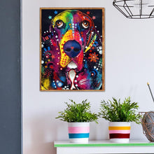 Lade das Bild in den Galerie-Viewer, Hund - voller runder Diamant - 25x30cm