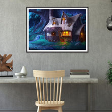 Lade das Bild in den Galerie-Viewer, Haus - voller runder Diamant - 40x30cm
