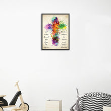 Lade das Bild in den Galerie-Viewer, Kreuz - voller runder Diamant - 30x40cm