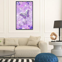 Lade das Bild in den Galerie-Viewer, Kunst - voller runder Diamant - 48x30cm