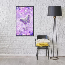 Lade das Bild in den Galerie-Viewer, Kunst - voller runder Diamant - 48x30cm