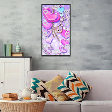 Lade das Bild in den Galerie-Viewer, Kunst - voller runder Diamant - 48x30cm