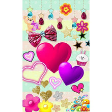 Lade das Bild in den Galerie-Viewer, Kunst - voller runder Diamant - 48x30cm