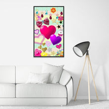 Lade das Bild in den Galerie-Viewer, Kunst - voller runder Diamant - 48x30cm