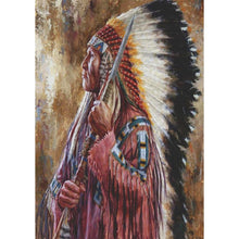 Lade das Bild in den Galerie-Viewer, Indisch - runder runder Diamant - 30x40cm