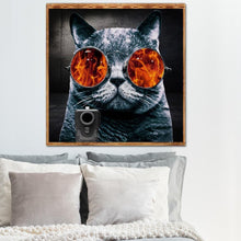 Lade das Bild in den Galerie-Viewer, Kunst - voller runder Diamant - 30x30cm