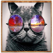 Lade das Bild in den Galerie-Viewer, Kunst - voller runder Diamant - 30x30cm