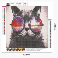 Lade das Bild in den Galerie-Viewer, Kunst - voller runder Diamant - 30x30cm