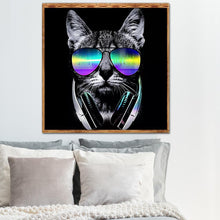 Lade das Bild in den Galerie-Viewer, Kunst - voller runder Diamant - 30x30cm