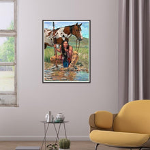 Lade das Bild in den Galerie-Viewer, Indisch - runder runder Diamant - 30x40cm