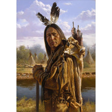 Lade das Bild in den Galerie-Viewer, Indisch - runder runder Diamant - 30x40cm