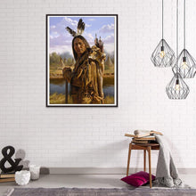 Lade das Bild in den Galerie-Viewer, Indisch - runder runder Diamant - 30x40cm