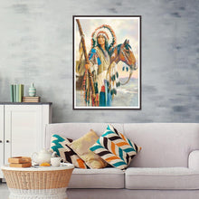 Lade das Bild in den Galerie-Viewer, Indisch - runder runder Diamant - 30x40cm