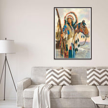 Lade das Bild in den Galerie-Viewer, Indisch - runder runder Diamant - 30x40cm