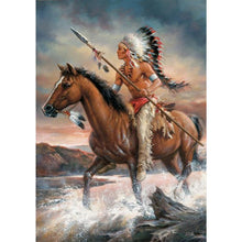 Lade das Bild in den Galerie-Viewer, Indisch - runder runder Diamant - 30x40cm