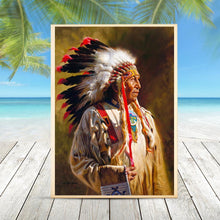 Lade das Bild in den Galerie-Viewer, Indisch - runder runder Diamant - 30x40cm