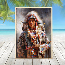 Lade das Bild in den Galerie-Viewer, Indisch - runder runder Diamant - 30x40cm