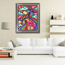 Lade das Bild in den Galerie-Viewer, Schmetterling - voller runder Diamant - 30x40cm