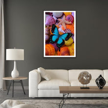 Lade das Bild in den Galerie-Viewer, Schmetterling - voller runder Diamant - 30x40cm