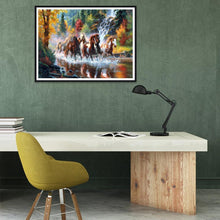 Lade das Bild in den Galerie-Viewer, Pferd - voller runder Diamant - 40x30cm