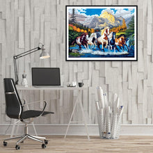 Lade das Bild in den Galerie-Viewer, Pferd - voller runder Diamant - 40x30cm