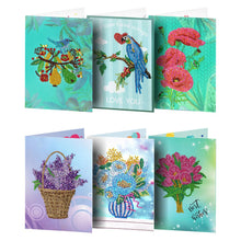 Lade das Bild in den Galerie-Viewer, 6pcs/Set-Birthday-Diamond Grußkarten