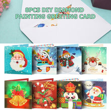 Lade das Bild in den Galerie-Viewer, 8pcs/set Christmas Greeting Cards Diamond Painting