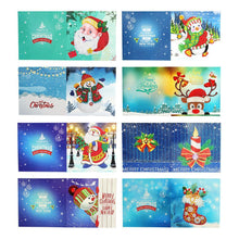 Lade das Bild in den Galerie-Viewer, 8pcs/set Christmas Greeting Cards Diamond Painting