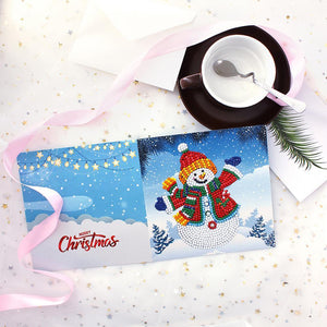 8pcs/set Christmas Greeting Cards Diamond Painting