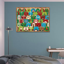 Lade das Bild in den Galerie-Viewer, Abstrakt - voller quadratischer Diamant - 40x30cm