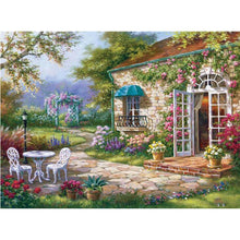 Lade das Bild in den Galerie-Viewer, Haus - voller runder Diamant - 30x40cm