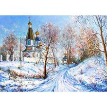 Lade das Bild in den Galerie-Viewer, Haus - voller runder Diamant - 30x40cm