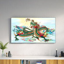 Lade das Bild in den Galerie-Viewer, Chinesischer Drache - voller runder Diamant - 40x60cm