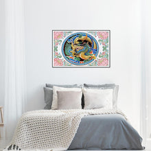 Lade das Bild in den Galerie-Viewer, Chinesischer Drache - voller runder Diamant - 40x60cm