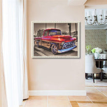 Lade das Bild in den Galerie-Viewer, Autolandschaft - voller runder Diamant - 40x30cm