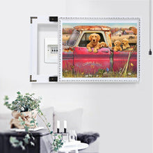 Lade das Bild in den Galerie-Viewer, Autolandschaft - voller runder Diamant - 40x30cm