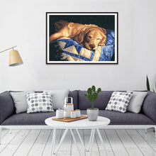 Lade das Bild in den Galerie-Viewer, Hund - voller runder Diamant - 30x40cm