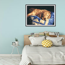 Lade das Bild in den Galerie-Viewer, Hund - voller runder Diamant - 30x40cm