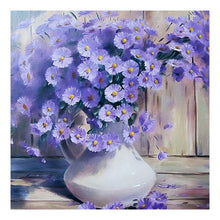 Lade das Bild in den Galerie-Viewer, Blumen - voller runder Diamant - 30x30cm