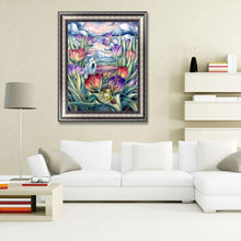 Lade das Bild in den Galerie-Viewer, Blumen - voller runder Diamant - 30x40cm