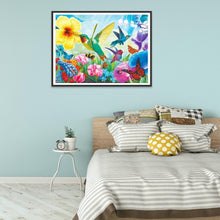 Lade das Bild in den Galerie-Viewer, Vogel - voller runder Diamant - 40x30cm