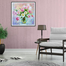 Lade das Bild in den Galerie-Viewer, Blumen - voller runder Diamant - 30x30cm