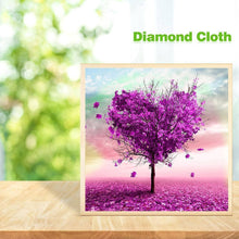 Lade das Bild in den Galerie-Viewer, Liebe Baum - voller runder Diamant - 35x35cm