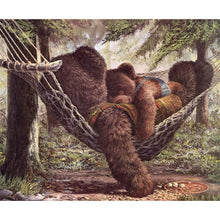 Lade das Bild in den Galerie-Viewer, Bär - voller runder Diamant - 35x30cm