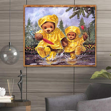 Lade das Bild in den Galerie-Viewer, Bär - voller runder Diamant - 35x30cm